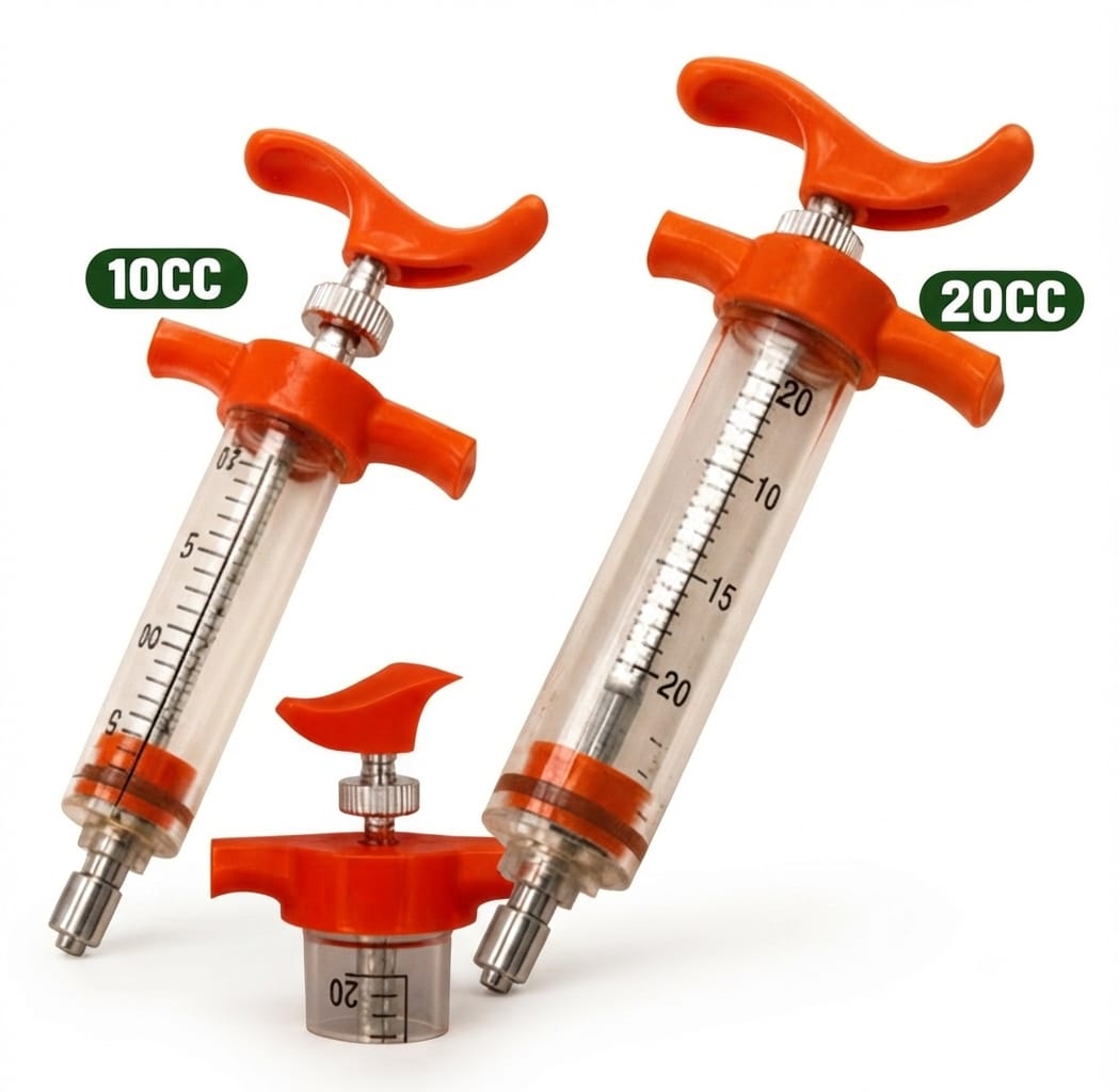 Jeringa 20CC Plastico Reutilizable con Doscificador